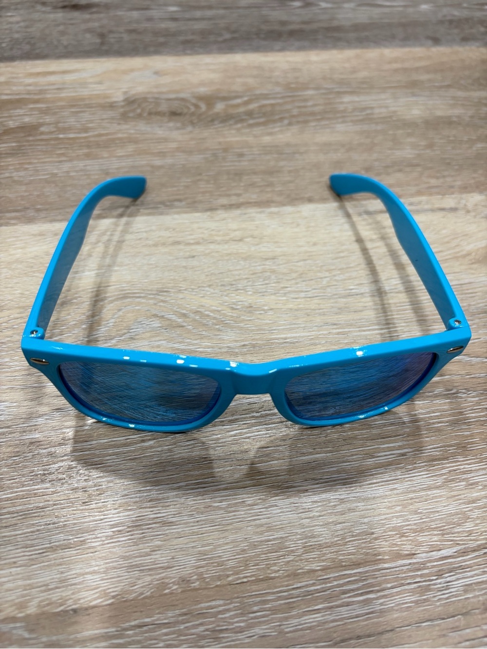 Bright Blue Blue Wayfarer Sunglasses